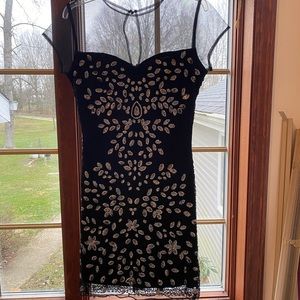 Black sequence dress